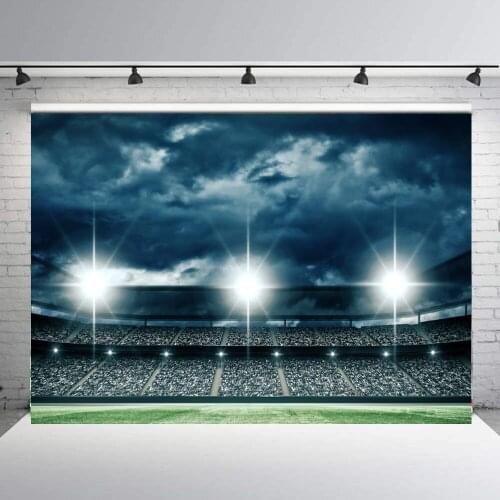 BEIPOTO Football feild backdrop for photo studio photography background birthday themed party table cloth photo booth