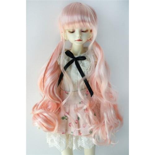 JD337 7-8inch 18-20 CM Long Pony Braids synthetic mohair BJD wigs 1/4 MSD Doll accessories