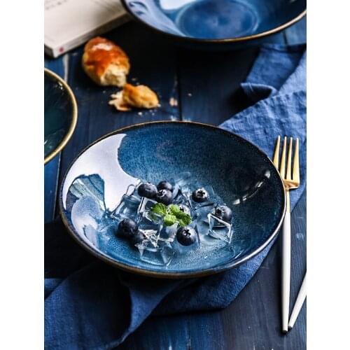 Japanese Style Ceramic Noodle Bowl Big Soup Beef Mix Commercial Ramen Restaurant