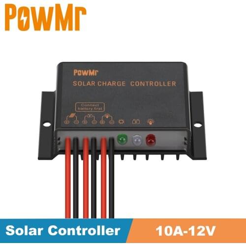Mini PWM Solar Charge Controller 10A 12V 24V Waterproof IP68 Load Working for 24 hours Solar Regulator Solar Power System