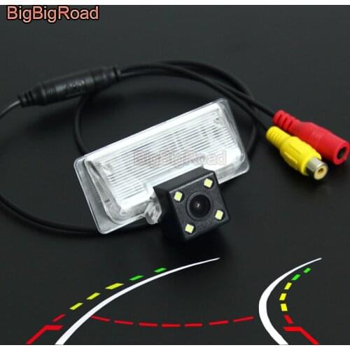 BigBigRoad Car Intelligent Dynamic Trajectory Tracks Rear View Camera For Nissan Altima TIIDA Almera 2003 Sentra Pulsar Roniz