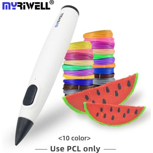Myriwell RP-300B 3D Pen Drawing Printing Pen With 1.75mm PCL Filaments Easy For Kids Beginner Birthday Present