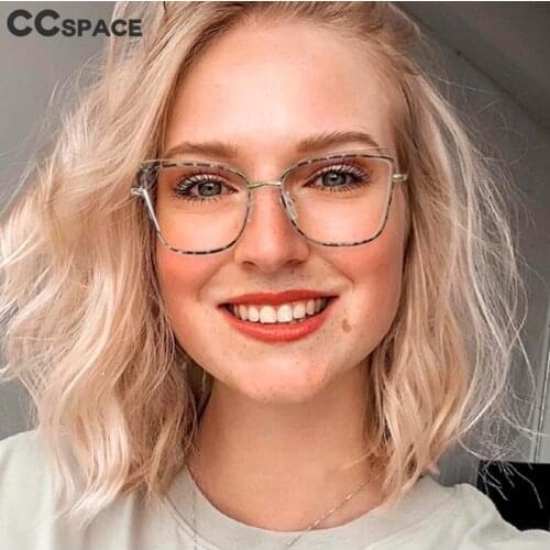 53199 Spring Leg Cat Eye Anti Blue Light Glasses Frame Women Optical Fashion Computer Eyeglasses