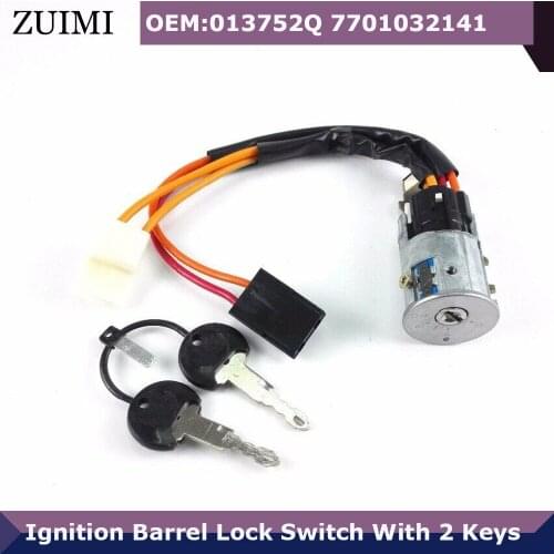 Ignition Starter Switch Steering Lock With 2 Keys 013752Q 7701032141 For Renault Super 5 1984-1996 Express 1985-2000