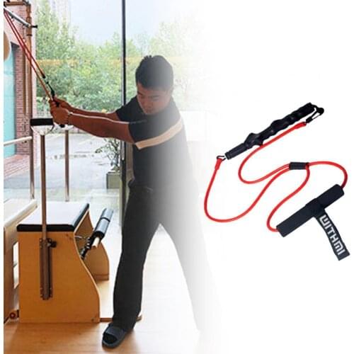 Golf Power Swing Band Degree Rotating Comfortable to Grip Solid Color Portable Golf Resistance Cord for Indoor Resistance Bands