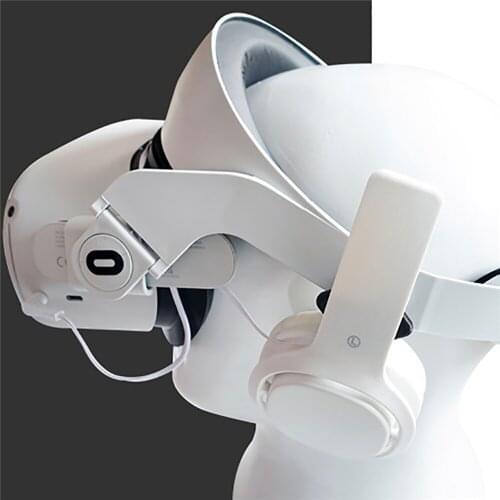 Headband for Oculus Quest 2 VR Headset Comfortable Head Band Strap Belt & Headphones for Oculus Quest 2 VR Glasses