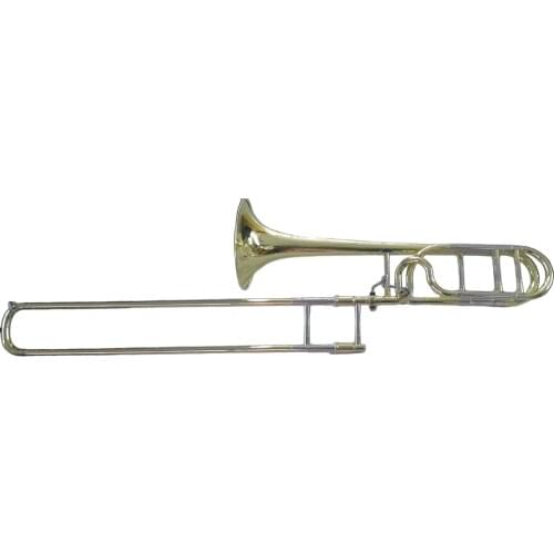 Professional Gold lacquer cupronickel Slide sleeve Tone Bb/ F Tenor Trombone