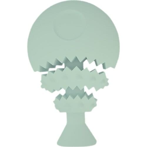 Pet Dog Treat Toy Training Fish Bone Shaped Dog Cat Feeder Toy Puppy Chewing Toy Pet Dogs Rubber Toy Pets Accessories Green