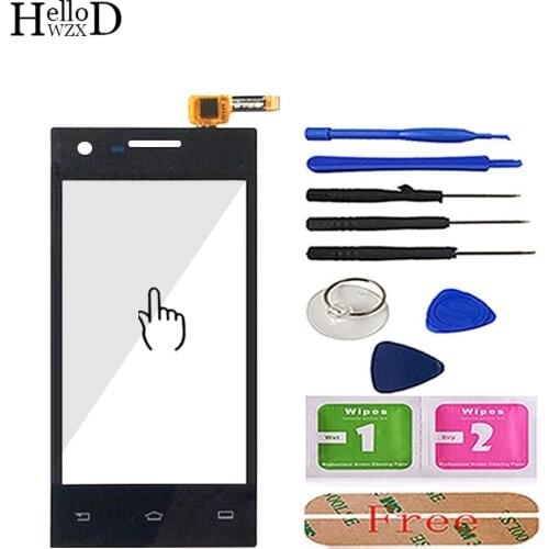 4.0" Mobile Phone Touch Glass TouchScreen For Philips S309 S 309 Touch Screen Digitizer Sensor Glass Lens Panel 3M Glue