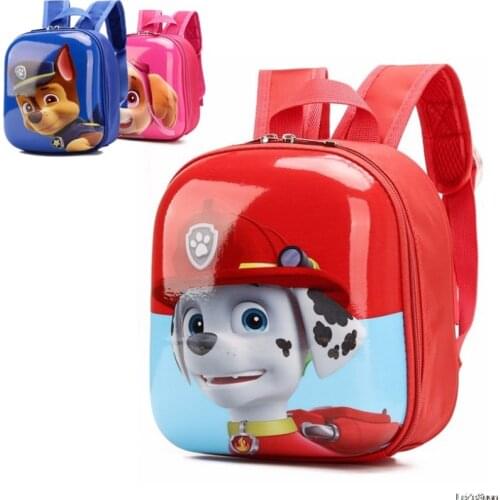 New Paw Patrol Hard Shell School Bag Patrulha Canina Anime Figure Backpack Baby Cartoon Bag Child Birthday Gift