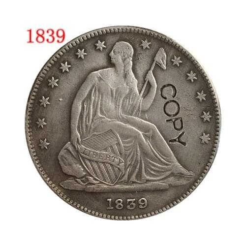 USA (1839-1853) SEATED LIBERTY HALF DOLLAR COPY COINS