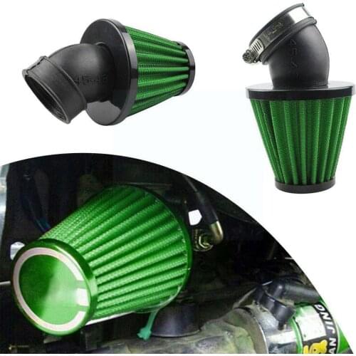 Universal Motorcycle Air Filter 35mm 48mm 45° Bend Cleaner Motorcycle Air Intake Tuning Filter Cone Bend Accessories D8E1