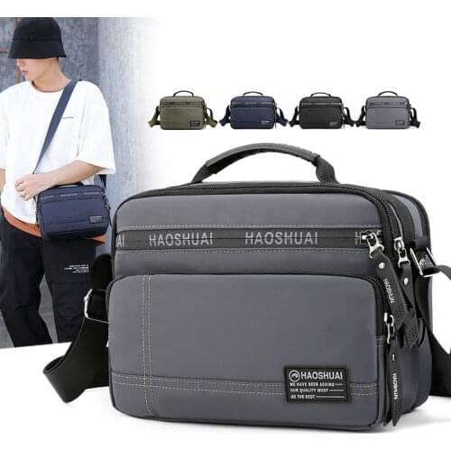 Weysfor High Quality Men Messenger Bag Nylon Waterproof Shoulder bag for Men Fashion Business Handbag Men Casual Crossbody Bags