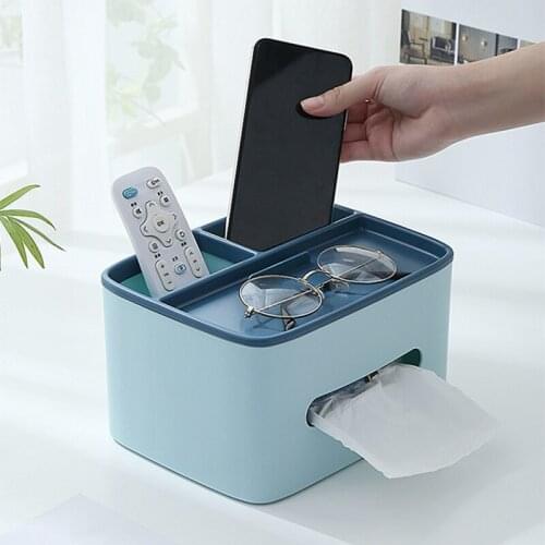 Drawer household living room dining room creative lovely simple light luxury multi function remote control storage tissue box