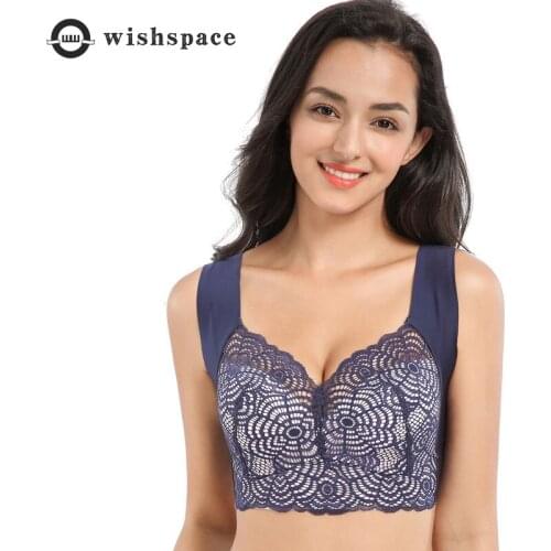 Big Yards Women Feeling Lace Underwear Fat Mm Thin Section Increase Movement Sleep Together Without Rims Vest Type Cover the Bra