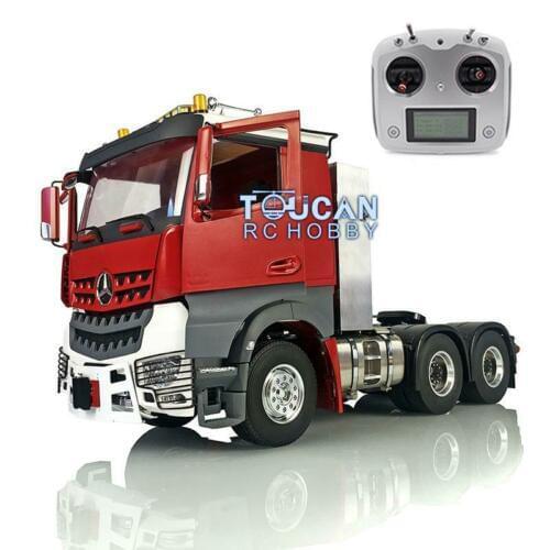 1/14 RC LESU Metal 6*6 Tractor Truck Toolbox Chassis Radio Hercul Painted Cab THZH0832-SMT4