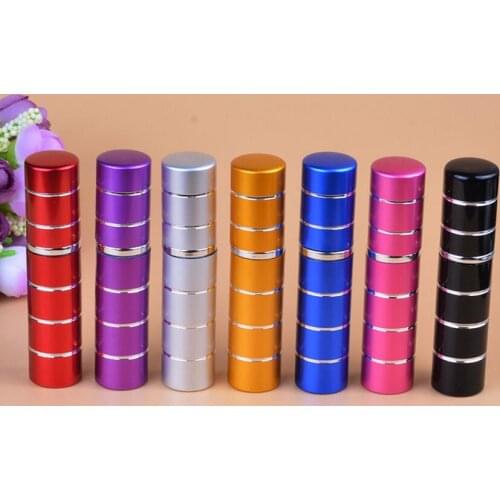 1000pcs fashion 5ml empty secant electrochemical aluminum spray perfume bottles Travel sample subpackage tube