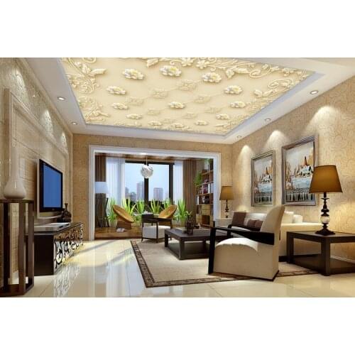 3d ceiling wall paper European luxury pattern relief photo wallpaper 3d custom wallpaper bathroom luxury ceiling wallpaper