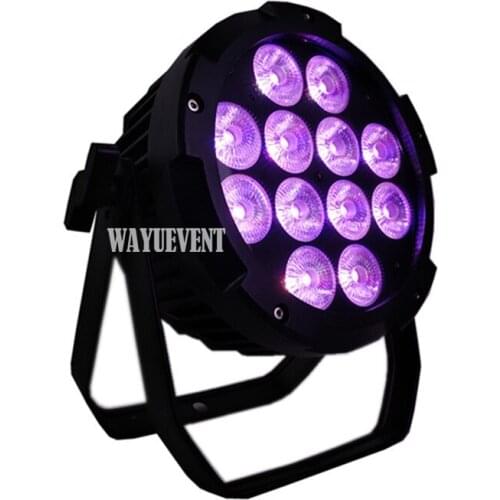 6pcs / Lot Flight Case Night Club Freedom 12x18W RGBWAUV 6in1 Battery Powered Stage Lights WIFI Led Par Wireless DMX512 Uplights