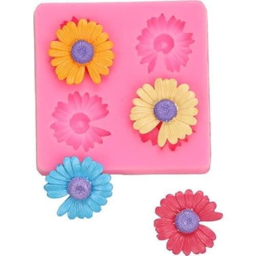 8.5*1.1CM DIY Sugar Craft Cake Vintage Petal Chrysanthemum Cake Silicone Mold Fondant Mold Cake Decorating Tools Gum Paste Mold