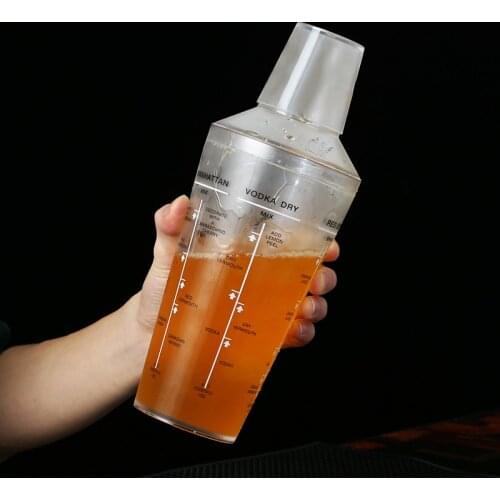 3-Piece Acrylic Cocktail Shaker