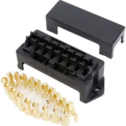 8 Way Auto Fuse Box Assembly with Terminals Dustproof Fuse Box Fuse Box Mounting Fuse Box BX2081