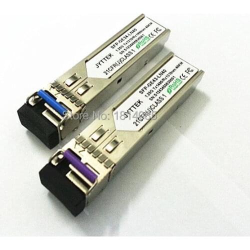 Hot Sale 2pieces/lot1.25G SFP Module SFP Fiber Optical Module SM Simplex Fiber 1310/1490nm 20 km LC connector