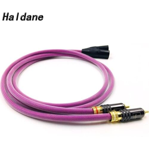 Haldane HIFI WBT-0144 RCA to XLR Male Cable 3pin XLR Balanced Reference Interconnect Audio Cable for XLO HTP1 Cable