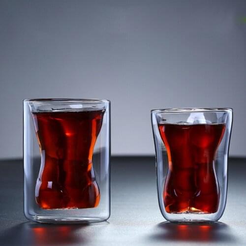 Insulated Double Walled Glasses Coffee Espresso Tea Glasses Mugs Glass Cups