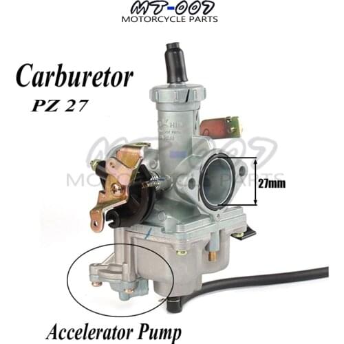PZ27 27mm Carburetor Hand Choke Accelerating Acceleration Pump For KEIHIN 140 160 200cc Dirt ATV
