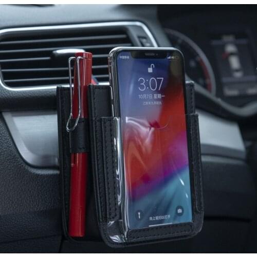 Car Air Outlet Suspension Storage Box Car Organizer Multi-function Mobile Phone Glasses Storage Box For Car Interior Accessories