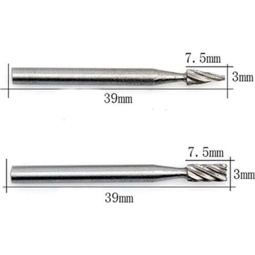 6Pcs HSS Routing Router Drill Bits Set Milling Cutter Rotary Burr Tool CNC Engraving Abrasive Tools Wood Metal Milling Cutter