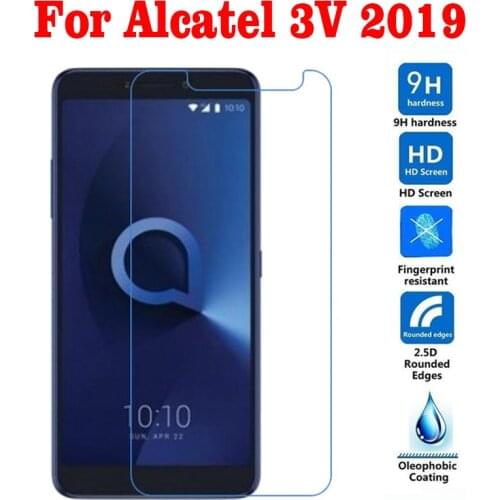 Original Tempered Glass For Alcatel 3V 2019 9H High Quality Protective Film Explosion-proof Screen Protector For Alcatel 5006G