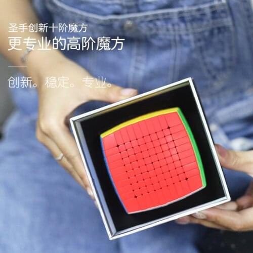 Original High Quality ShengShou 10x10x10 Magic Cube 10x10 Stickerless Speed Puzzle Christmas Gift Ideas Kids Toys For Children