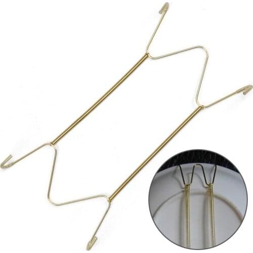 10pcs 8 Inch Spring Style Invisible Plate Tray Dish Hanger Holder Iron Kitchen Decoration Rack