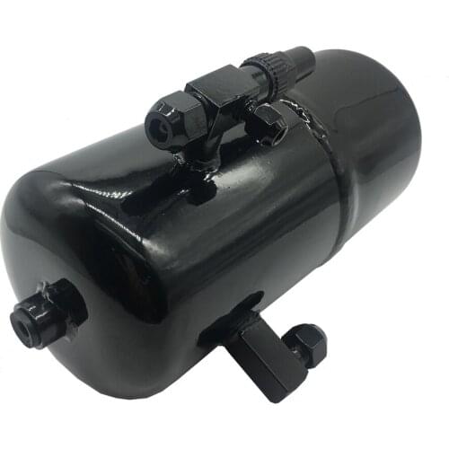 9.6L liquid reciever with 1/2" female NPT connection provide possibity to connect exapansion tank or evaporating condenser