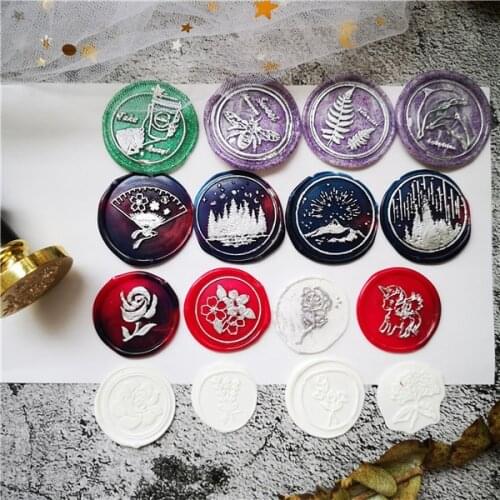 INS hot retro sealing stamp seal DIY greeting card envelope sealing stamps cartoon magic road ancestors anime wax seals