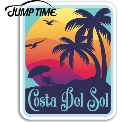 Jump Time for Costa Del Sol Vinyl Stickers Spain Fun Sticker Laptop Luggage Car Decal Window Wiper Trunk Car Styling