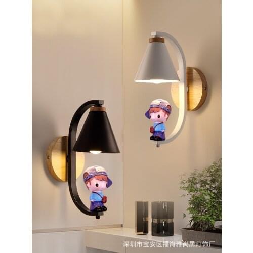 Vintage wall lamp lampes suspendues avizeler led bedside bedroom dining room bedroom lamp monkey lamp