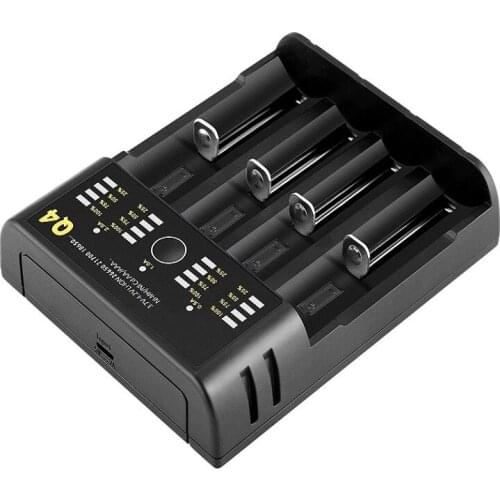 18650 Battery Charger for 1.2V 3.7V 3.2V 18650 26650 21700 18350 AA AAA Lithium NiMH Battery Smart Charger 5V 2A Plug