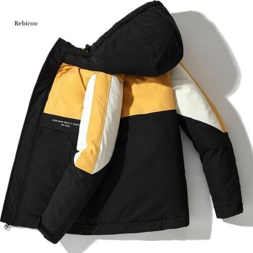 Winter Casual Hooded Mens Jacket Thicken Parka Coat Overcoat Warm Windbreaker Outwear Bomber Cloth Plussize 3Xl