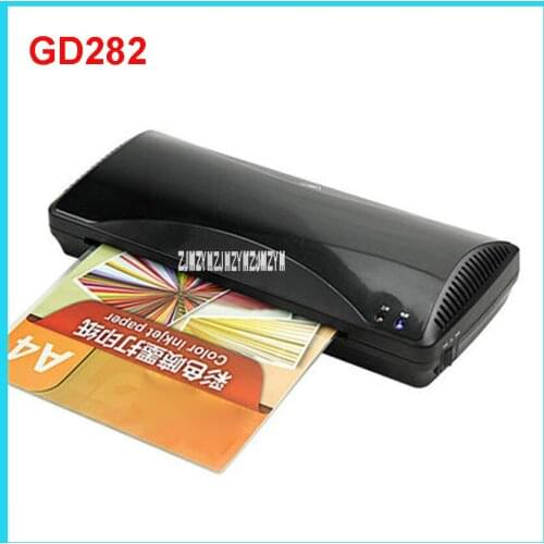 1pcs Intelligent gd282 laminator a4 laminating machine laminator sealed plastic machine hot and cold menbrane machine 230 mm