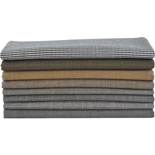 50cm/Pcs British Style Casual Plaid Suit Fabric 2020NEW Hot Multi-Function Utensils Fashion Thicken DIY Handmad Quilting Sewing