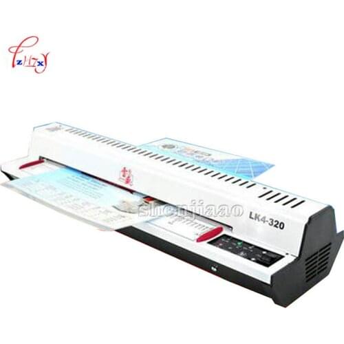 A3 /A4 Cold Roll laminator Laminating Machine, 4 Roller System photo laminator LK4-320 220v 300w cold laminator