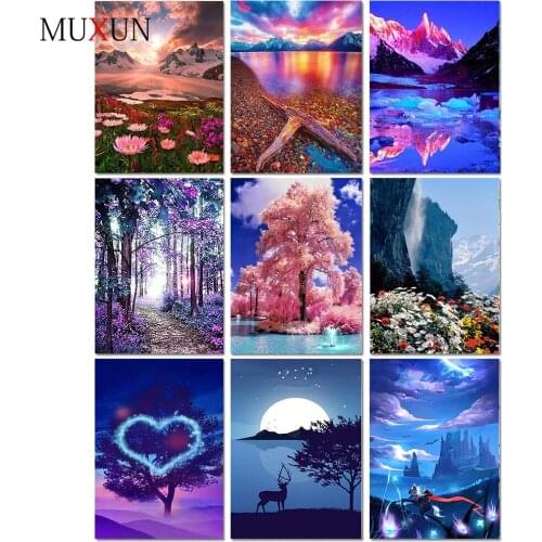 Diamond Painting Landscape Full Square/Round Diamond Diy Diamond Embroidery Tree New Cross Stitch Home Decoration Gift Handmade