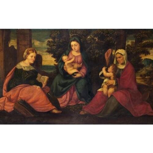 Free shipping religious figures canvas prints classical baby angel landscape oil painting printed on canvas decoration pictures