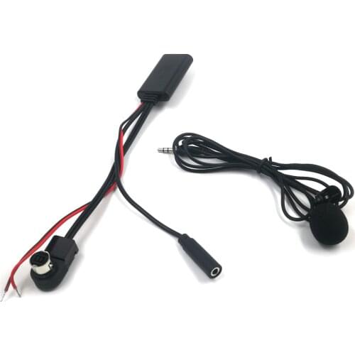 Biurlink Car Stereo Bluetooth Auxiliary Aux Cable Wiring Radio Microphone Handsfree Kit for JVC Alpine CD KS-U58 PD100 U57 U29