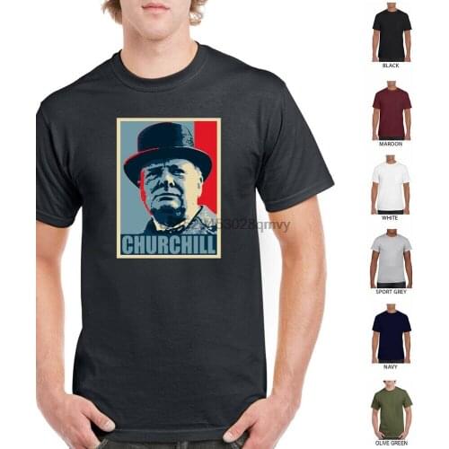 CHURCHILL POP ART T-SHIRT retro vintage style ww2 THE ORIGINAL BRITISH BULLDOG