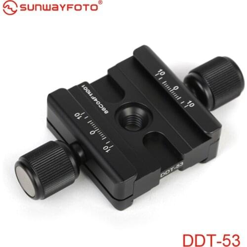SUNWAYFOTO DDT-53 Tripod Head Quick Release Clamp For DSLR Tripode Quick Release Clamp Plate BallHead Lever Release Clamp