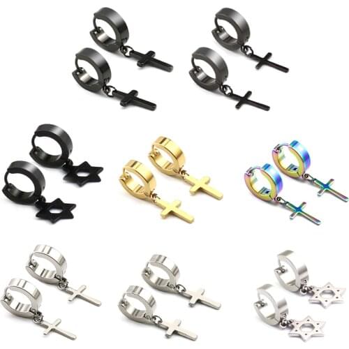 Bt21 Bts K-pop Bangtan Crosses Earrings For Teens Ear Buckle Female Luxury Earrings For Women Man Korean Accessories Jewelry Set